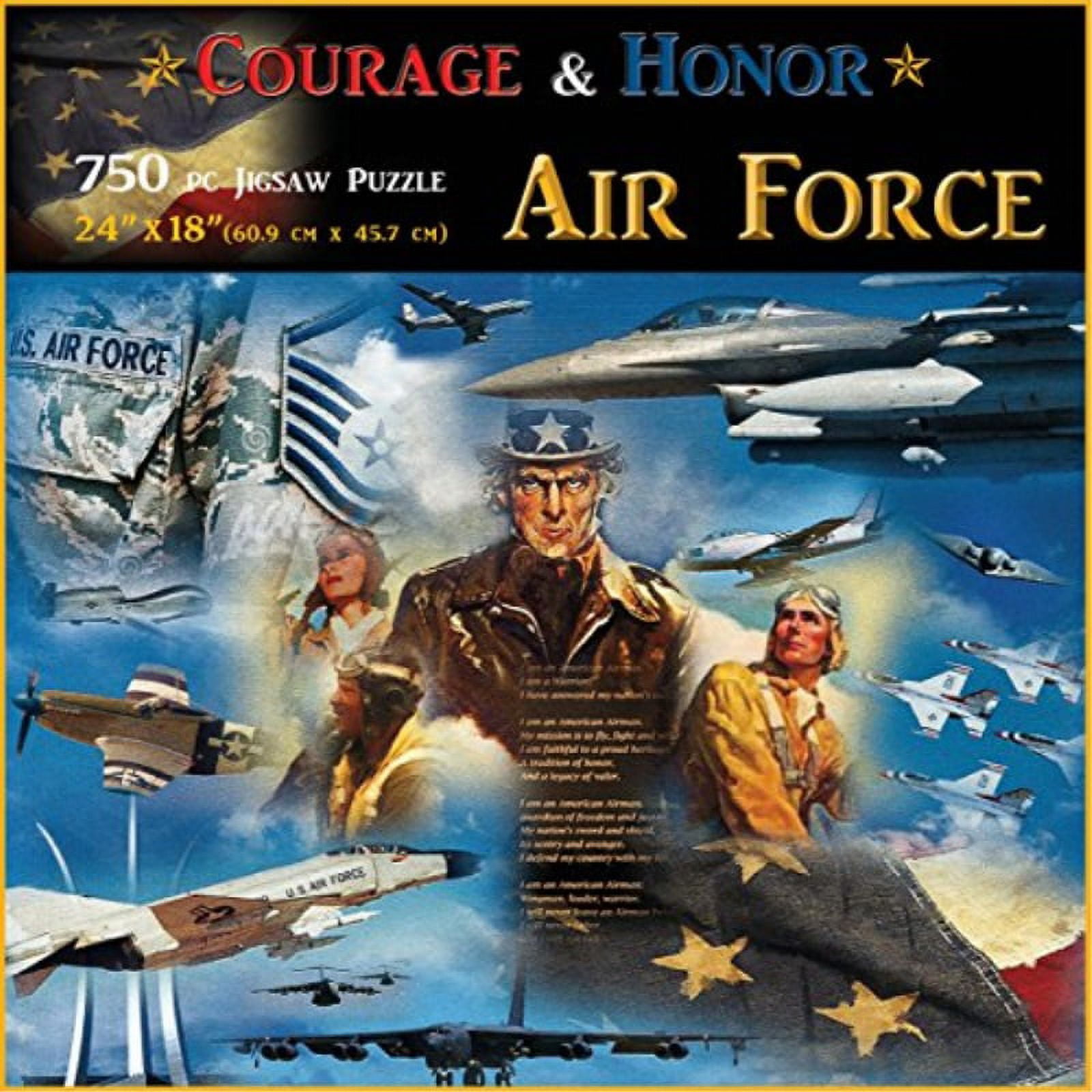 Americana Souvenirs and Gifts Courage and Honor Air Force Puzzle