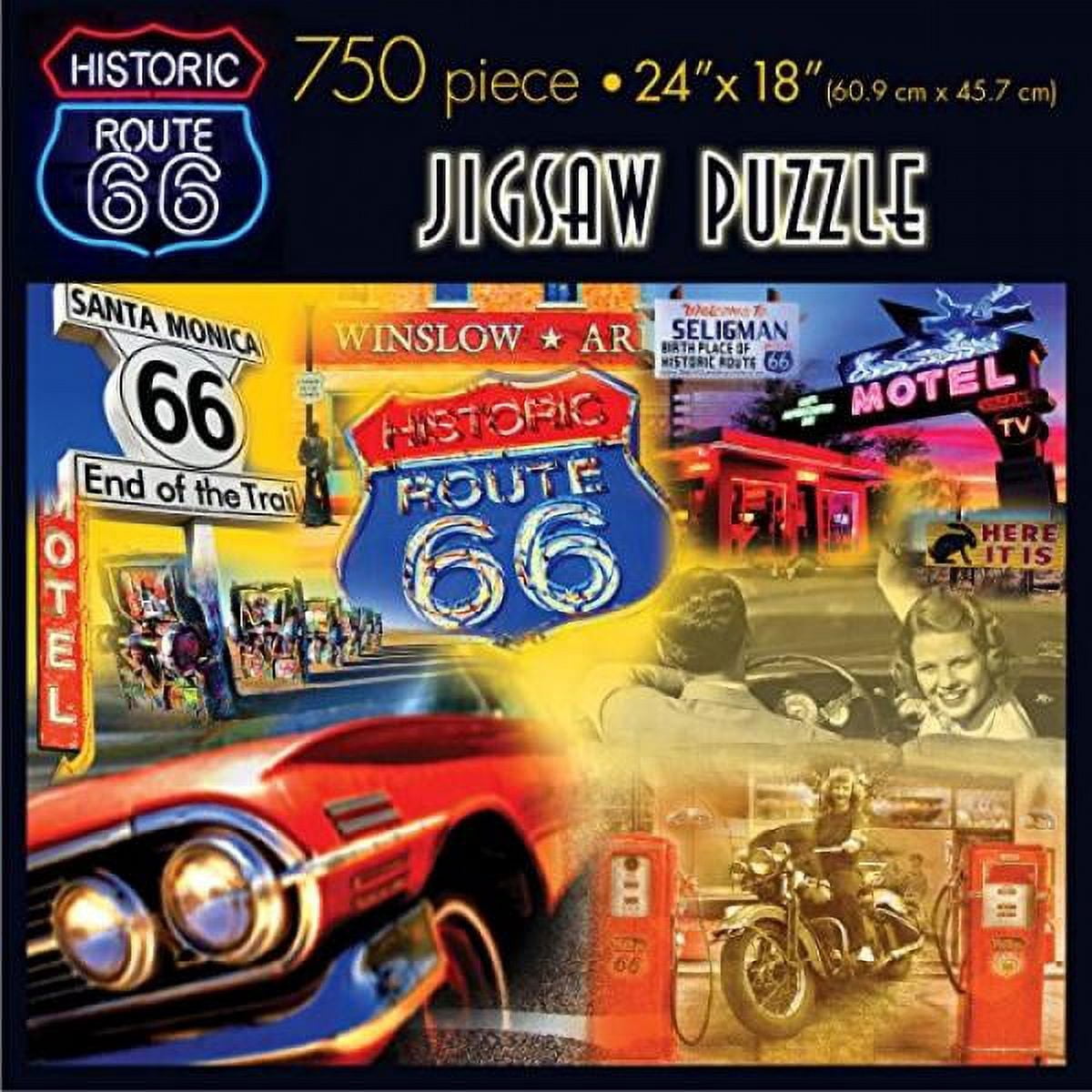 Americana Souvenirs and Gifts Route 66 Jigsaw Puzzle (750Piece