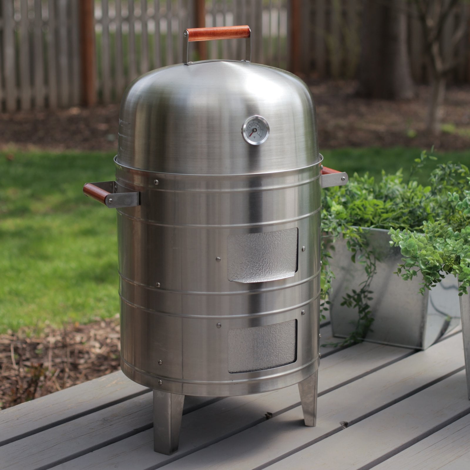  Americana Stainless Steel Electric Water Smoker : Combination  Grills And Smokers : Patio, Lawn & Garden