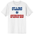 thumbnail image 1 of Americana Stars & Stripes Men's White T-Shirt-Medium, 1 of 4