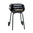 Americana Swinger 332 Sq. Inch Charcoal Steel Grill Black