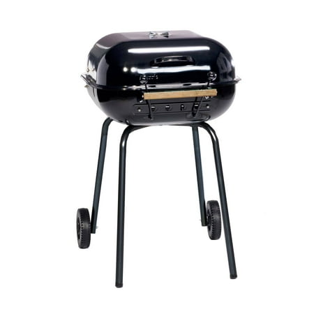Americana Swinger 332 Sq. Inch Charcoal Steel Grill - Black