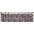 thumbnail image 1 of Americana Tab Top Valances by Penny's Needful Things (Unlined) (15 Inch Two Valance Panels) (Eagle), 1 of 3