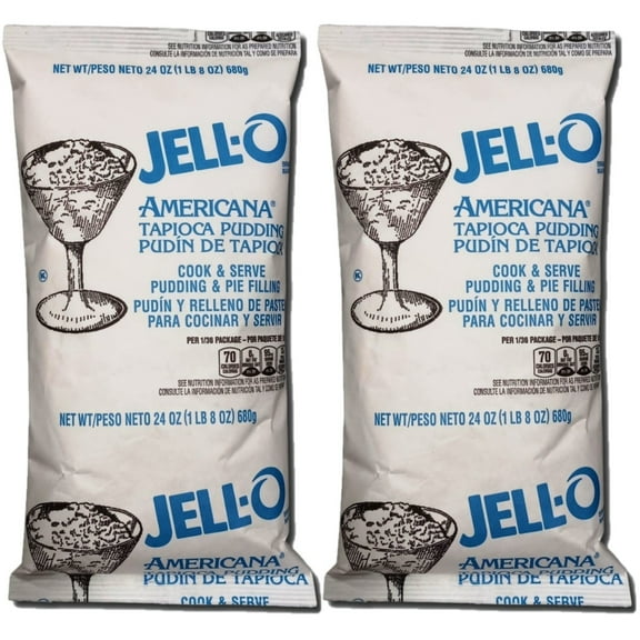 Americana Tapioca Pudding & Pie Filling Mix | 24 Ounce Bag | Pack of 2