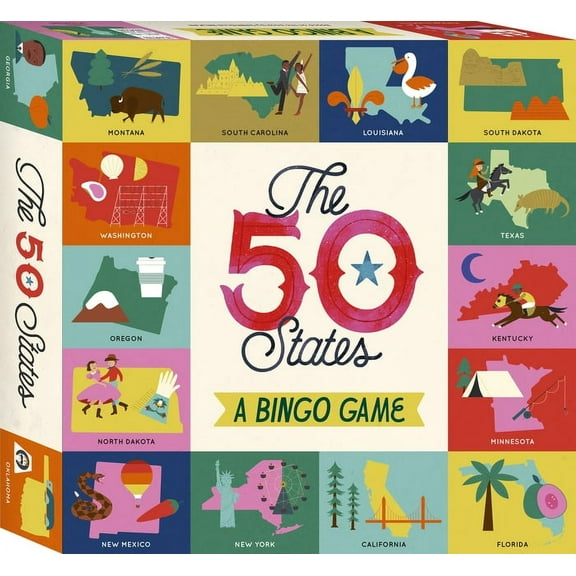 The 50 States: The 50 States Bingo : A Bingo Game for Explorers (Game)