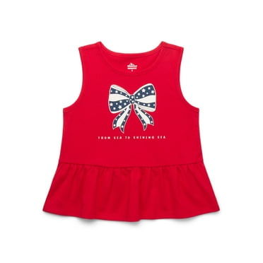 Americana Toddler Girls Peplum Tank Top from Way to Celebrate, Sizes 18M-5T