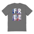 thumbnail image 1 of Americana Tsc Free Tee Graphic Charcoal Men's Cotton T-Shirt, 1 of 1