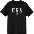 thumbnail image 1 of Americana USA Flag Crew Neck Short Sleeve Adult T-shirt
-3XL-Black, 1 of 3