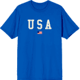 thumbnail image 1 of Americana USA Flag Crew Neck Short Sleeve Adult T-shirt
-Medium-Orange, 1 of 3
