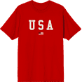thumbnail image 1 of Americana USA Flag Crew Neck Short Sleeve Adult T-shirt
-XL-Red, 1 of 3