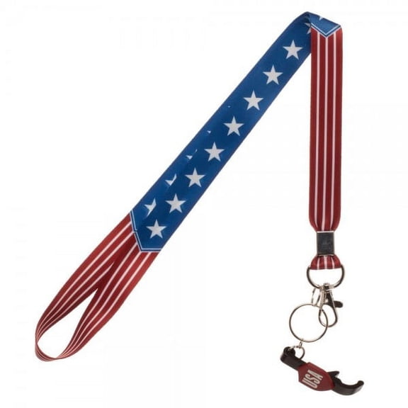 Americana USA Flag Lanyard w/ Bottle Opener