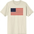 thumbnail image 1 of Americana United States Est 1776 Natural Men's Crew Neck Short Sleeve Tee-Medium, 1 of 2