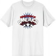 thumbnail image 1 of Americana United States Of America Men's White Crew Neck Short Sleeve Tee-Medium, 1 of 2