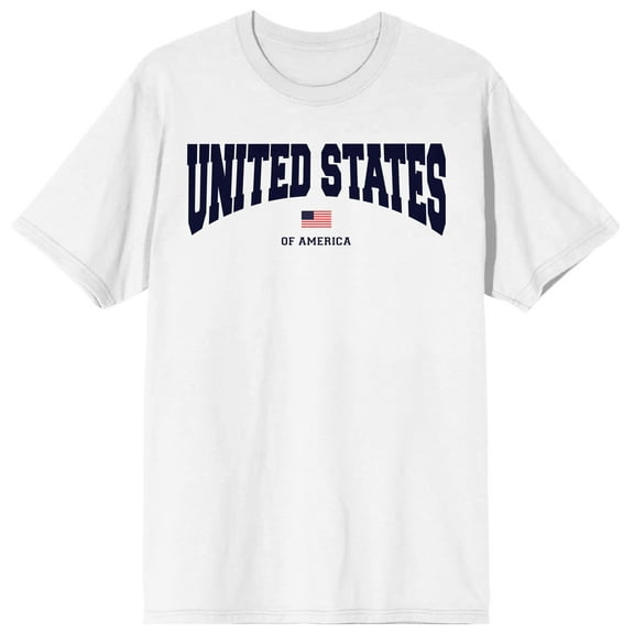 Americana United States Of America Men's White T-shirt-3XL