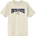 thumbnail image 1 of Americana United States of America Flag Men's Natural Crew Neck Short Sleeve Tee-XXL, 1 of 2