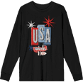 thumbnail image 1 of Americana Vintage Motel Sign Black Adult Crew Neck Long Sleeve Tee-XS, 1 of 3