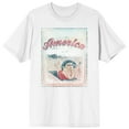 thumbnail image 1 of Americana Vintage Pin-Up Beach Girl Graphic Crew Neck Short Sleeve Men's White T-shirt, 1 of 4