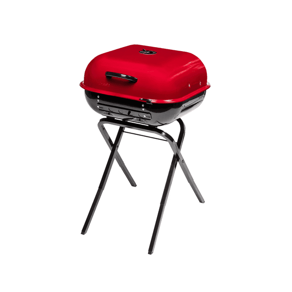 Americana Walk-A-Bout 4250 Series Portable Charcoal Grill, Preassembled, Red