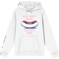 thumbnail image 1 of Americana You Can't Spell Sausage Without USA Long Sleeve Adult Hooded Sweatshirt-Large-White, 1 of 3