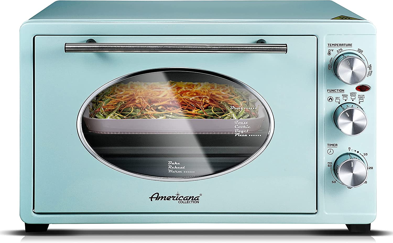 Americana by Elite 8Slice/33L Retro Toaster Oven, Mint