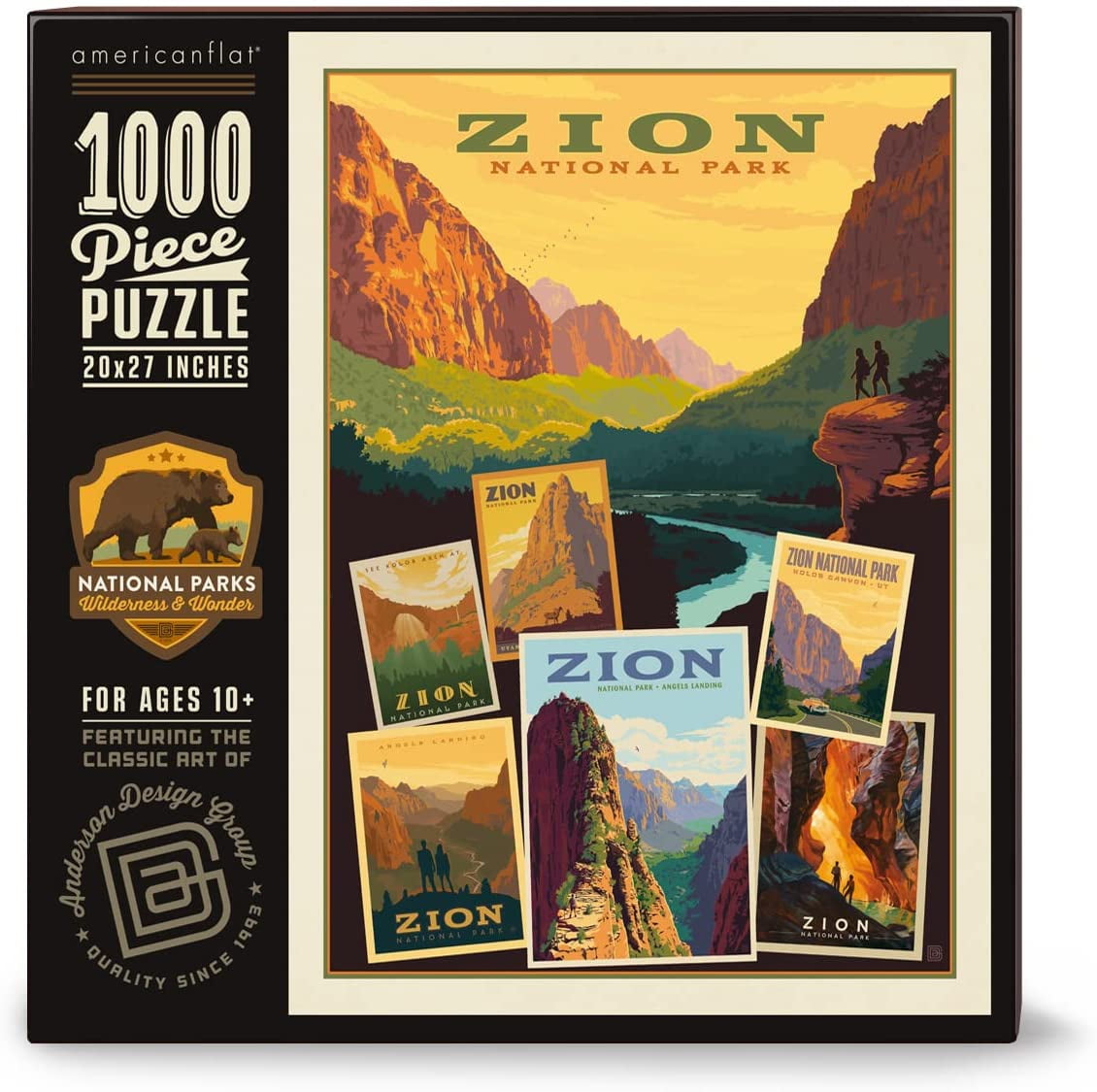 Enovoe Puzzles for Adults 1000 Pieces - Featuring Zion National Park -  Challenging and Educational Masterpieces Puzzle for Kids - Large, 27 x 20  