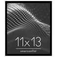 thumbnail image 1 of Americanflat 11x13 Picture Frame with Shatter-Resistant Glass Streamline Collection Thin Border Wall - Black, 1 of 8