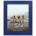 thumbnail image 1 of Americanflat 11x14 Picture Frame Polished Crystal Clear Glass Hampton Collection Distressed Frames - Navy Blue, 1 of 8