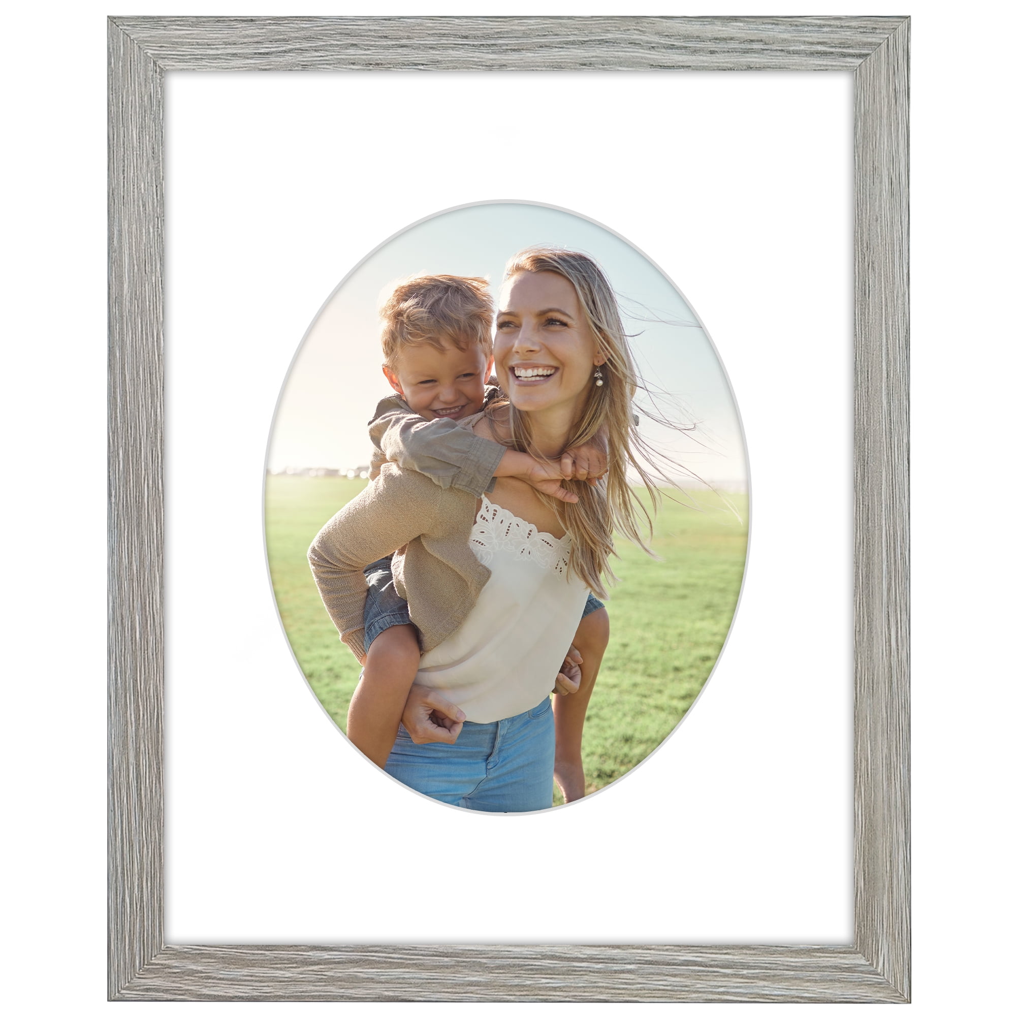 Americanflat 11x14 Picture Frame with Shatter-Resistant Glass shaped elevate cherished photos unique - Driftwood