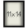 thumbnail image 1 of Americanflat 11x14 Shadow Box Frame with Shatter-Resistant Glass Silhouette Collection Large Display - Black, 1 of 8