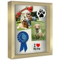 thumbnail image 1 of Americanflat 11" x 14"Shadow Box Frame with Shatter-Resistant Glass - Large Shadow Box Display Case for Tabletop and Wall Display - Gold, 1 of 8