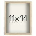 thumbnail image 1 of Americanflat 11x14 Shadow Box Frame with Shatter-Resistant Glass Silhouette - Dark Oak with Soft Felt Back, 1 of 8