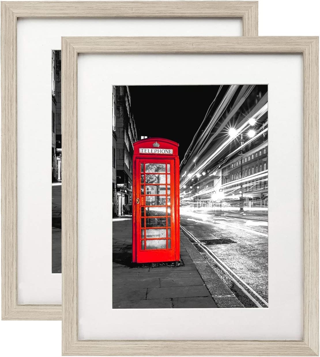 Americanflat 11x14 Driftwood Picture Frame with ShatterResistant Glass