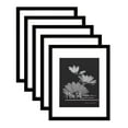thumbnail image 1 of Americanflat 11x14 Picture Frame in Black - Displays 8x10 With Mat and 11x14 Without Mat - Set of 5 Frames with Sawtooth Hanging Hardware For Horizontal and Vertical Display, 1 of 8