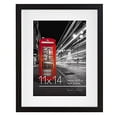 thumbnail image 1 of Americanflat 11x14 Picture Frame in Black - Use as 8x10 Picture Frame with Mat or 11x14 Frame without Mat - Engineered Wood Photo Frame with Shatter-Resistant Glass for Wall Display, 1 of 7