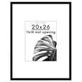 thumbnail image 1 of Americanflat 20x26 Picture Frame with Polished Plexiglass with 11x14 Mat Display Photo Streamline - Black, 1 of 8