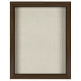 thumbnail image 1 of Americanflat 11x14 Shadow Box Frame in Walnut with Soft Linen Back - Composite Wood with Polished Glass for Wall and Tabletop, 1 of 8