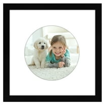 Americanflat 12" x 12" with Round-Shaped Mat - Black