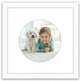 thumbnail image 1 of Americanflat 12x12 Frame with Round-Shaped Mat Shatter-Resistant Glass elevate cherished photos - White, 1 of 9