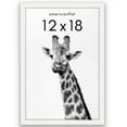 thumbnail image 1 of Americanflat 12" x 18" Gallery-Style Picture Frame with Mat to Secure Artwork, Prints, and Photos - White, 1 of 7