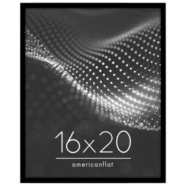 Americanflat 16" x 20" Poster Frame - Perfect for Photos and Artwork - Black