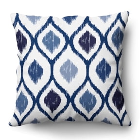 Americanflat 16"x16" Blue Diamond Pattern Design Throw Pillow with Premium Polyester
