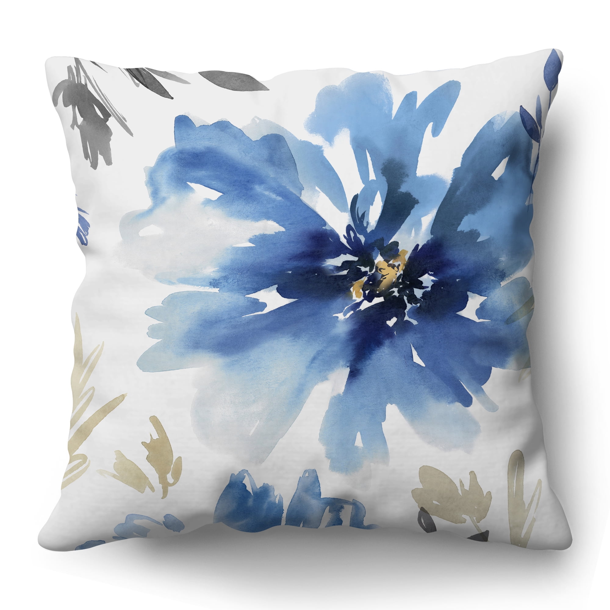 Americanflat 16"x16" Floral Throw Pillow with Premium Polyester