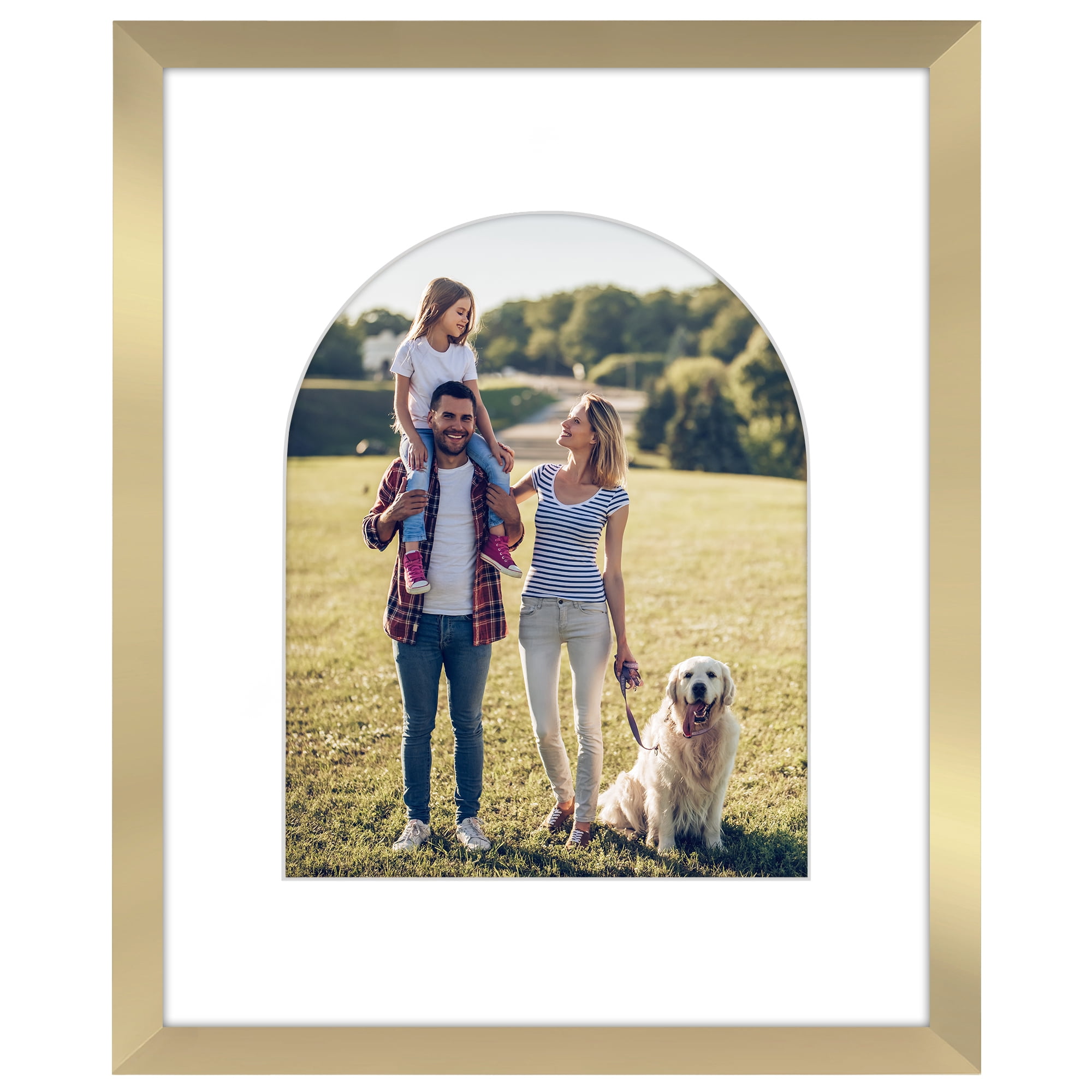 Americanflat 16x20 Picture Frame shaped elevate cherished photos unique expertly crafted border durable - Gold
