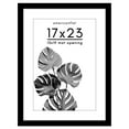 thumbnail image 1 of Americanflat 17"x23" Poster Frame - Use as 13"x19" Frame with Mat or 17"x23" Frame Without Mat - Wide Picture Frame with Polished Plexiglass - Black, 1 of 7