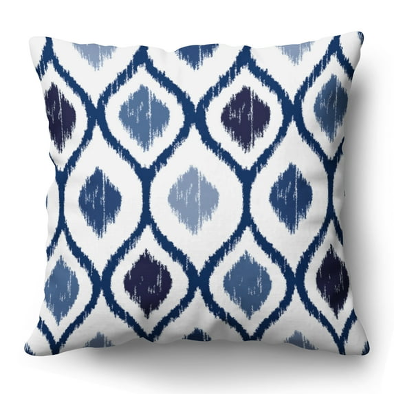 Americanflat 18"x18" Blue Diamond Pattern Design Throw Pillow with Premium Polyester