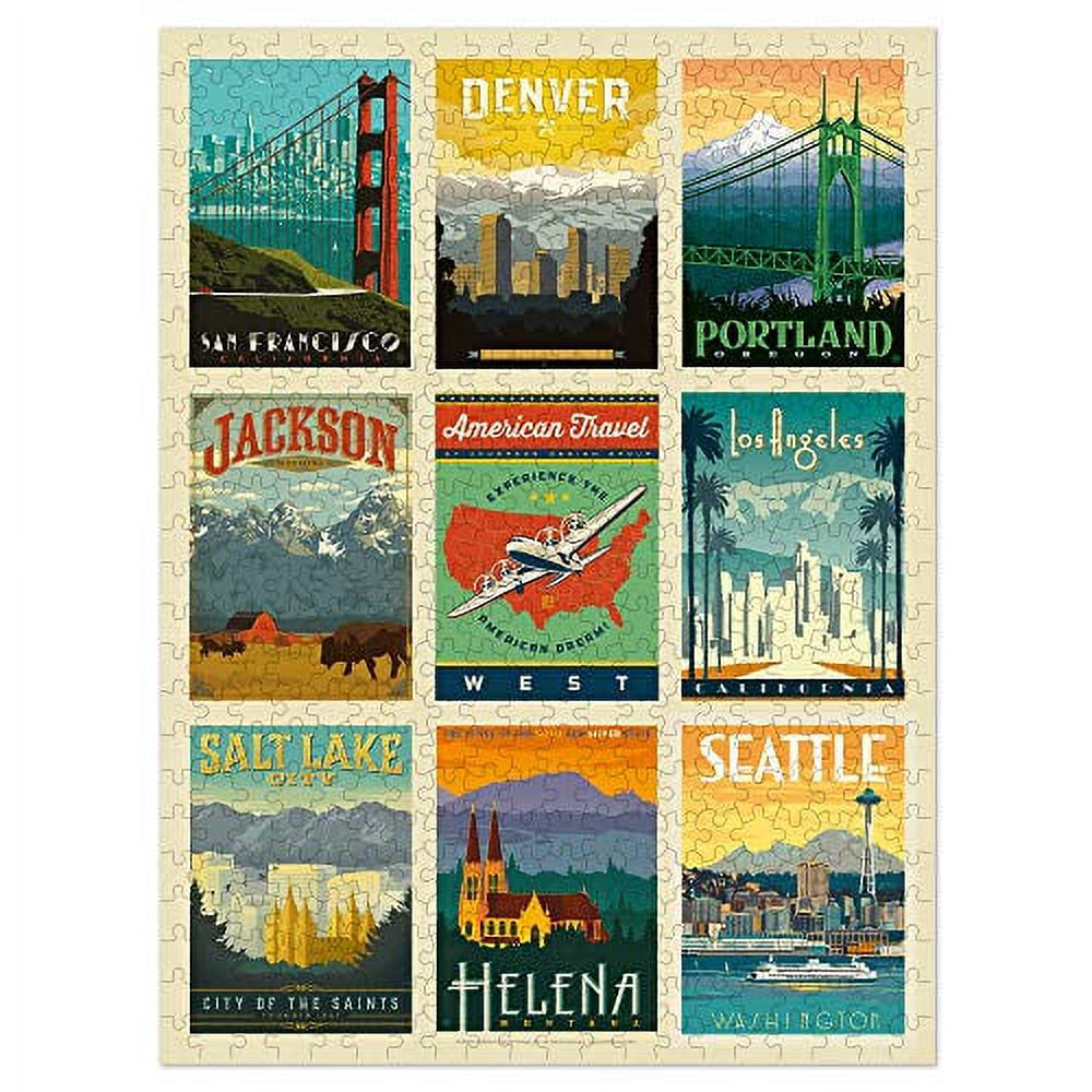 Americanflat 18x24 Jigsaw Puzzle, 500 Pcs High Quality Collection, intellectual game for all ages