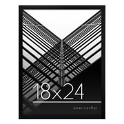 Americanflat 18x24 Poster Frame in Black with Polished Plexiglass - Thin Border 18 X 24 Inch Large Picture Frame for Wall, Poster Frames in Horizontal or Vertical Format