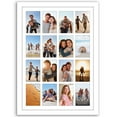 thumbnail image 1 of Americanflat 18x26 Collage Picture Frame - Use as Sixteen 4x6 Picture Frame Openings or One 18x26 Photo Frame Made of Engineered Wood with Polished Plexiglass - White, 1 of 7