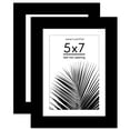 thumbnail image 1 of Americanflat 2 Pack of 5x7 Frames with 4x6 Mat - Plexiglass Cover - Black, 1 of 7