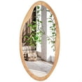 thumbnail image 1 of Americanflat 20 x 40 Organic Shaped Wood Mirror, 1 of 8
